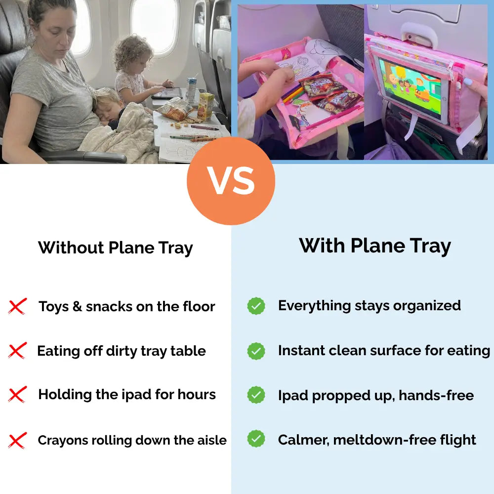 Bandou™ Plane Tray -  Kids Travel Activity Tray