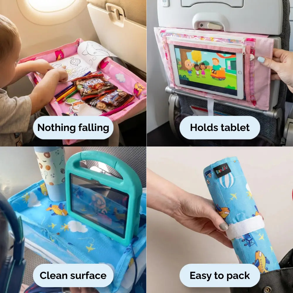Bandou™ Plane Tray -  Kids Travel Activity Tray