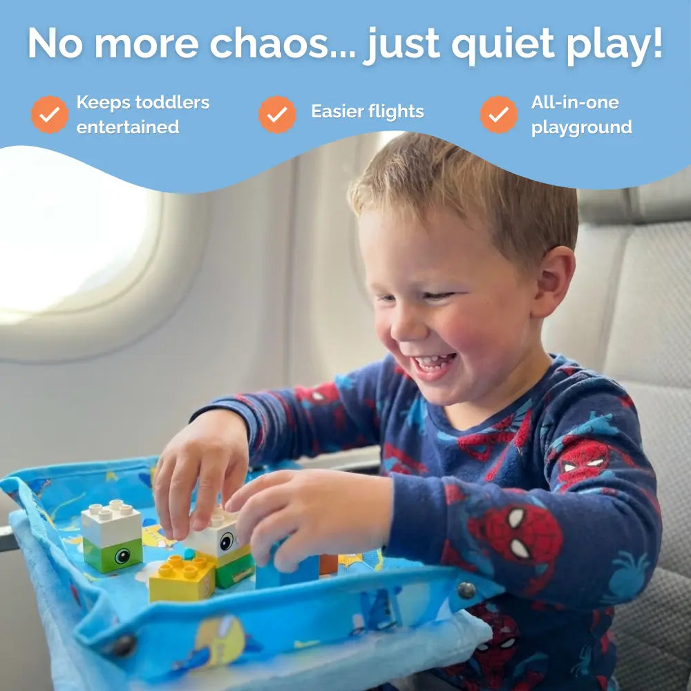 Bandou™ Plane Tray -  Kids Travel Activity Tray