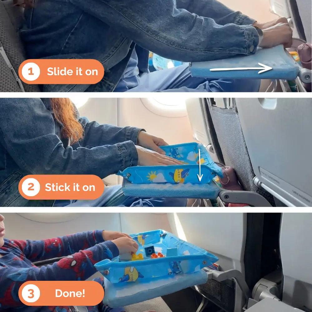 Bandou™ Plane Tray -  Kids Travel Activity Tray