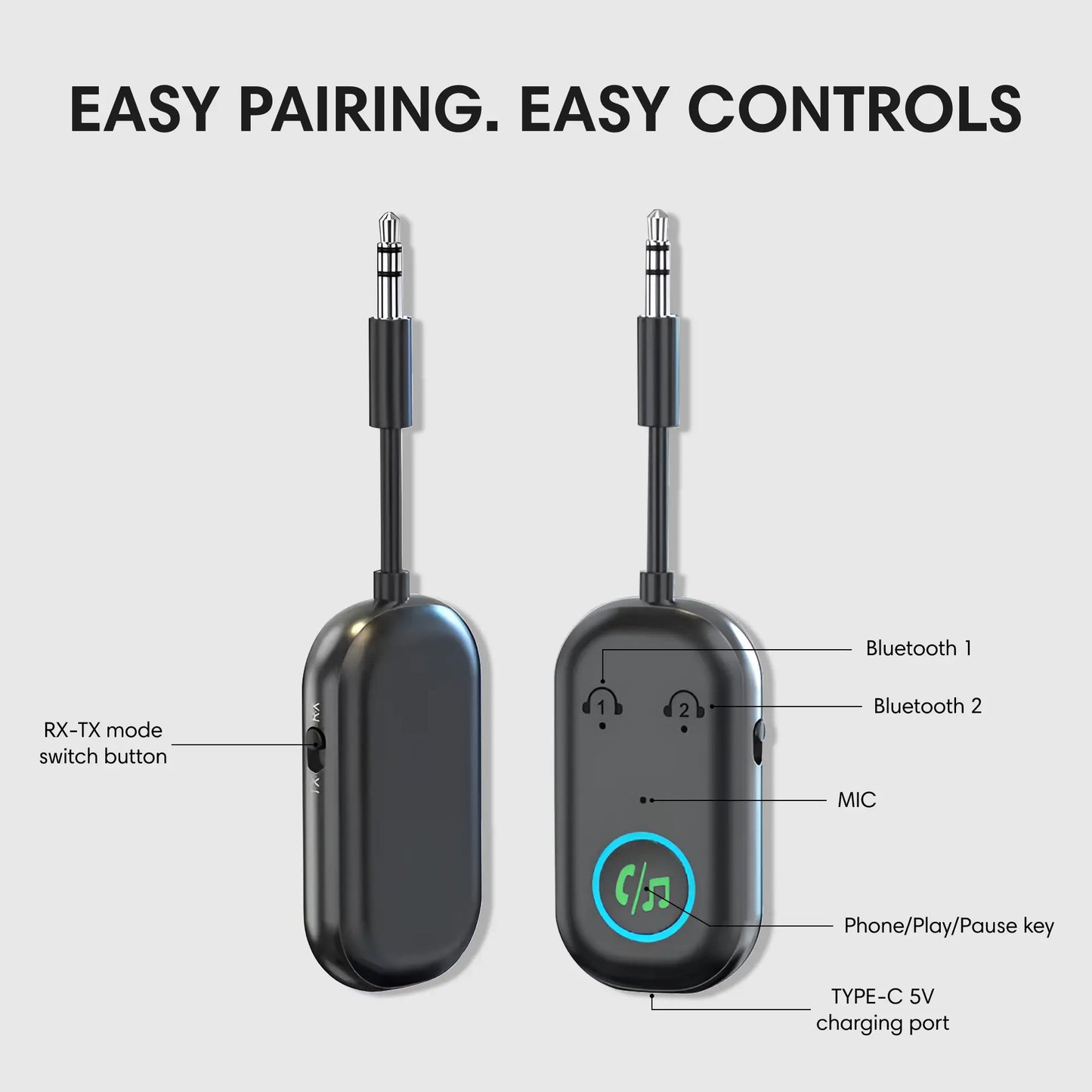 Bluetooth Adapter - Connect 2 Headphones To Same Device